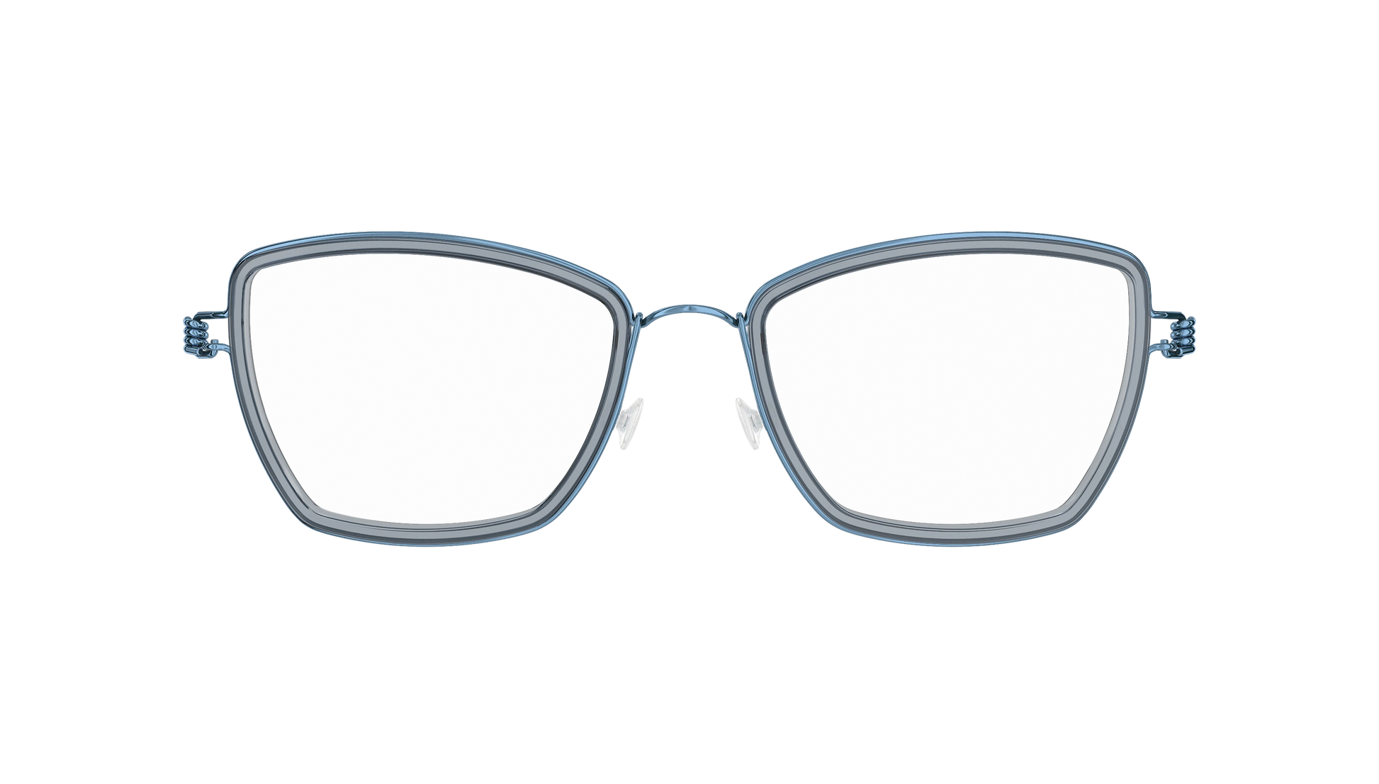 Lindberg Air Titanium Rim Karla Eyeglasses Light Blue Inner Rim Grey P20 Temple Basic P20 K290 Front