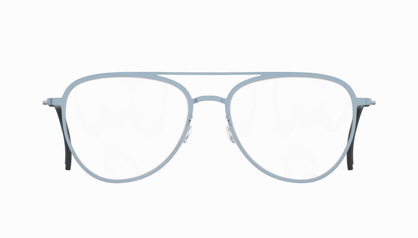 Lindberg Blok 4258 Eyeglasses Steel Blue 107 Front
