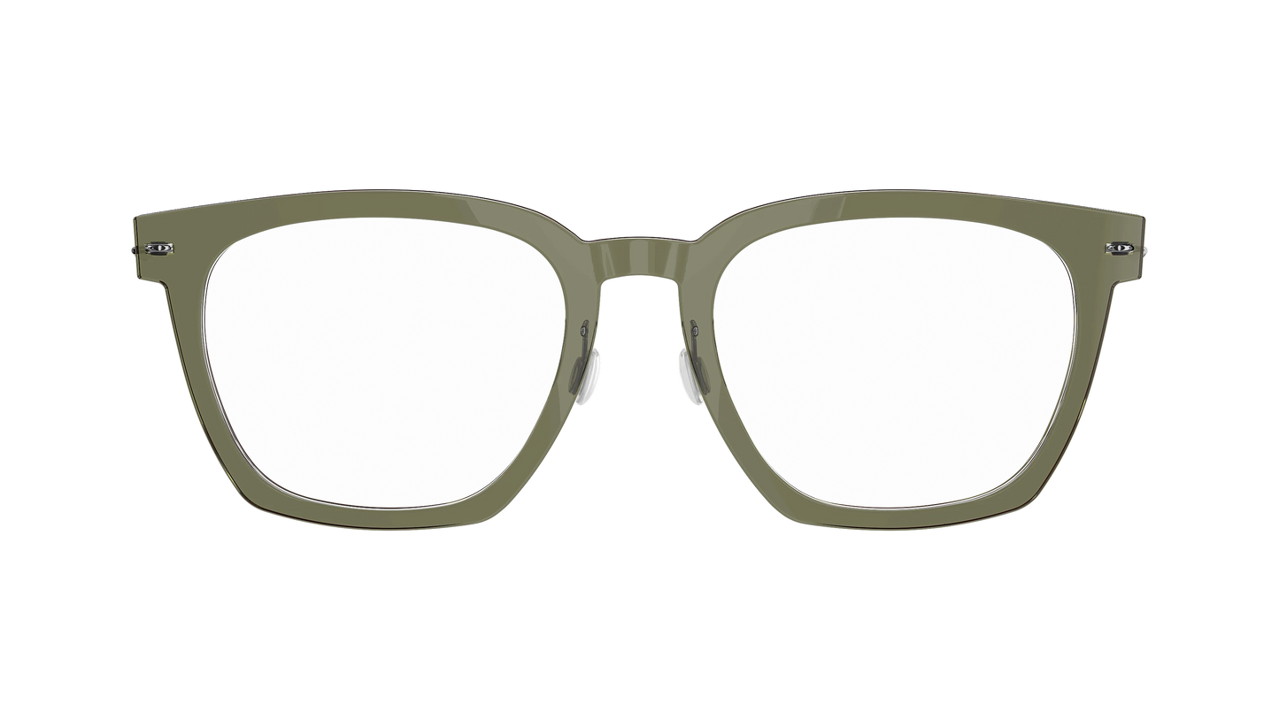 Lindberg NOW Titanium 6612 Eyeglasses Green Silver C11 Temple 804 P10 Front