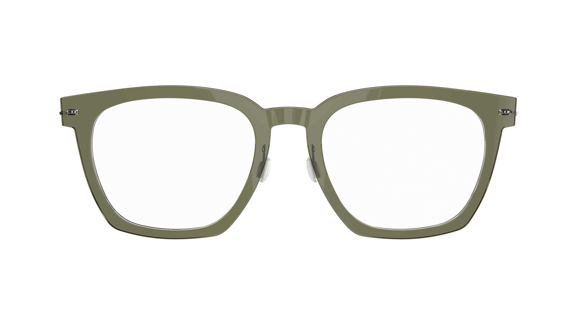 Lindberg NOW Titanium 6612 Eyeglasses Green Silver C11 Temple 804 P10 Front