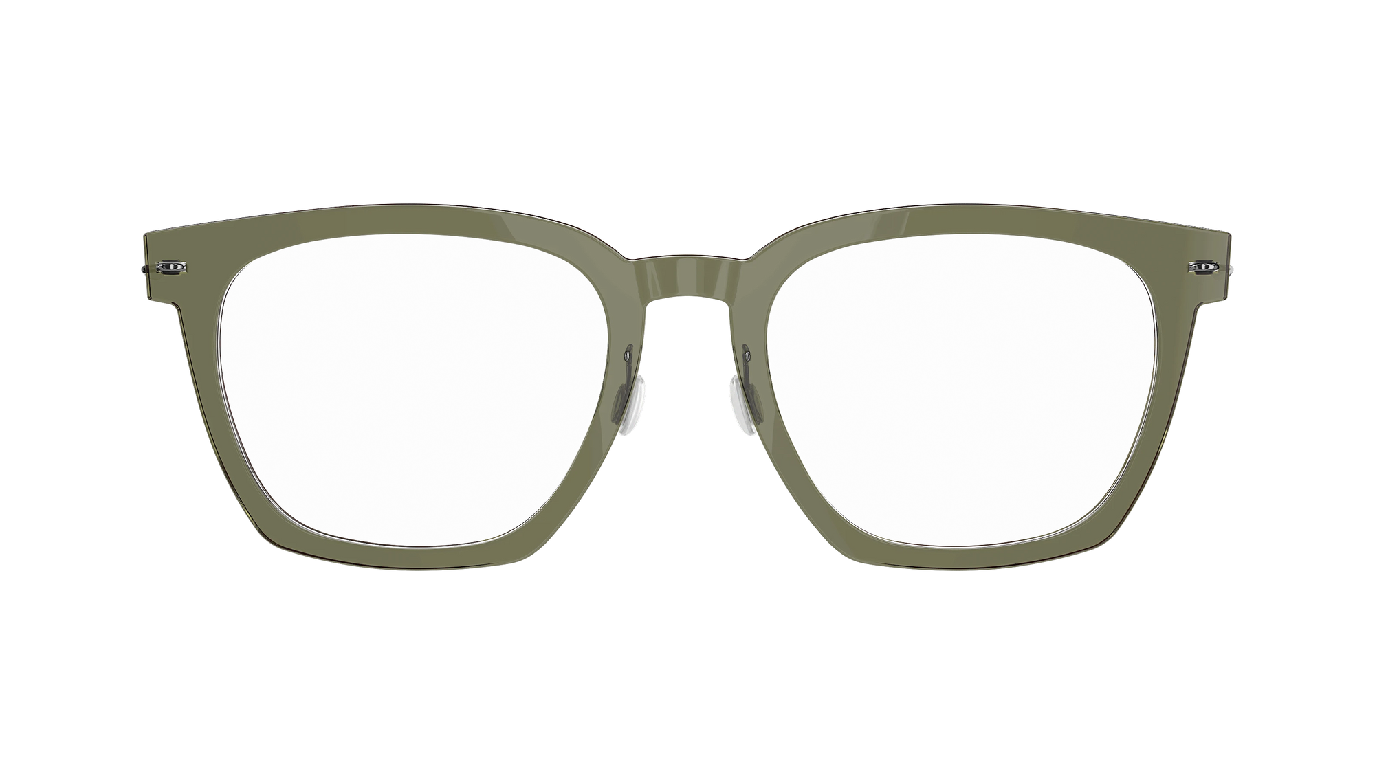 Lindberg NOW Titanium 6612 Eyeglasses Green Silver C11 Temple 804 P10 Front