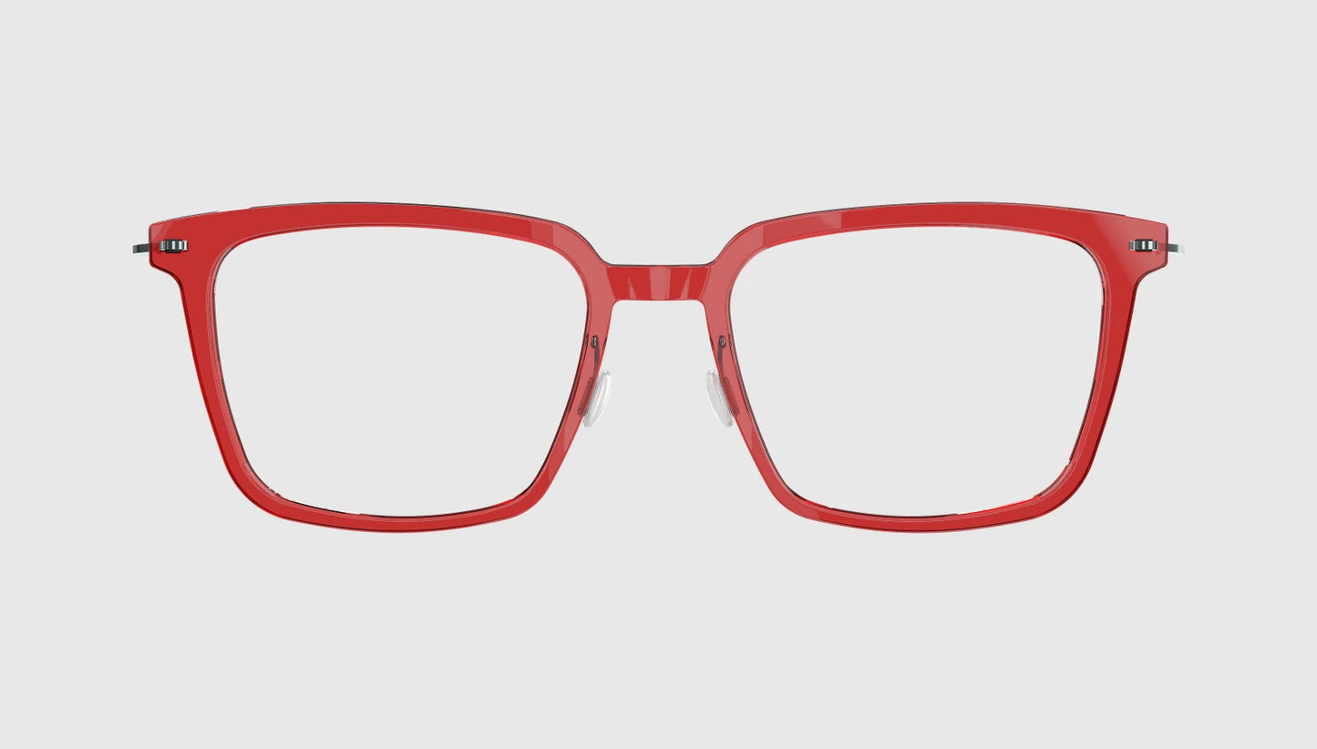 Lindberg NOW Titanium 6639 Eyeglasses Red Blue Silver C12 Temple 802 P30 Front