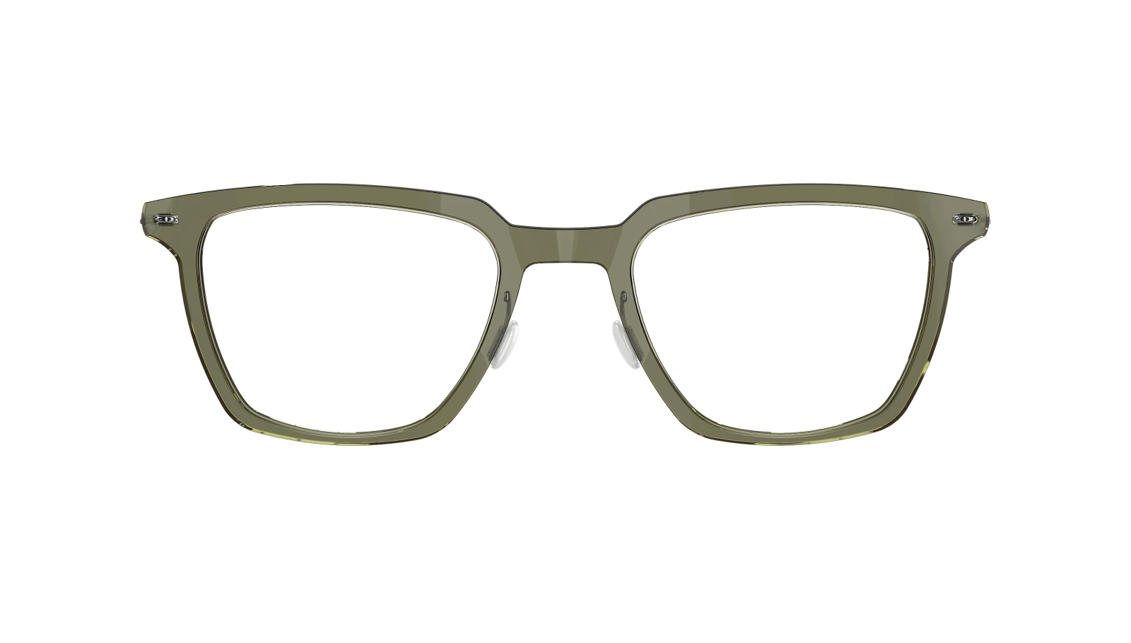 Lindberg NOW Titanium 6660 Eyeglasses Green Silver C11 P10 Front