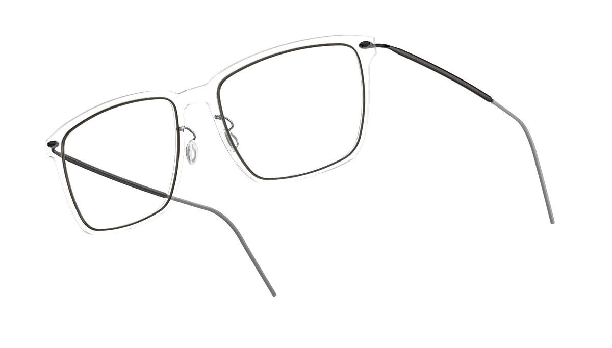 LINDBERG NOW Titanium 6505 eyeglasses, Black — temple detail