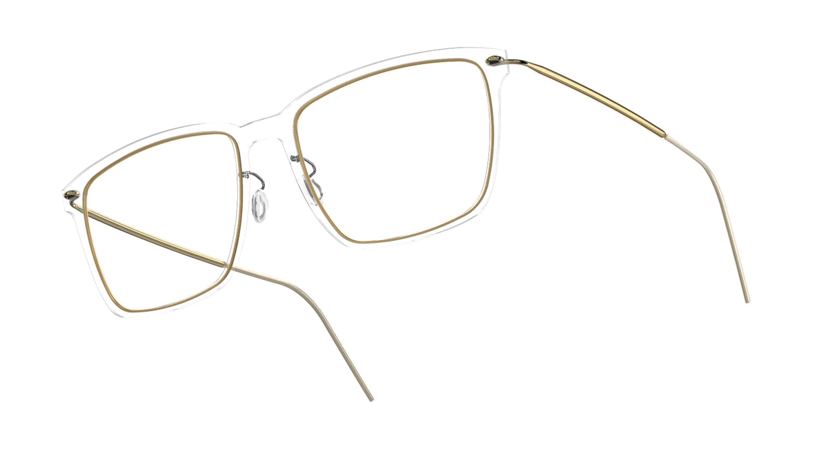LINDBERG NOW Titanium 6505 eyeglasses, Gold — temple detail