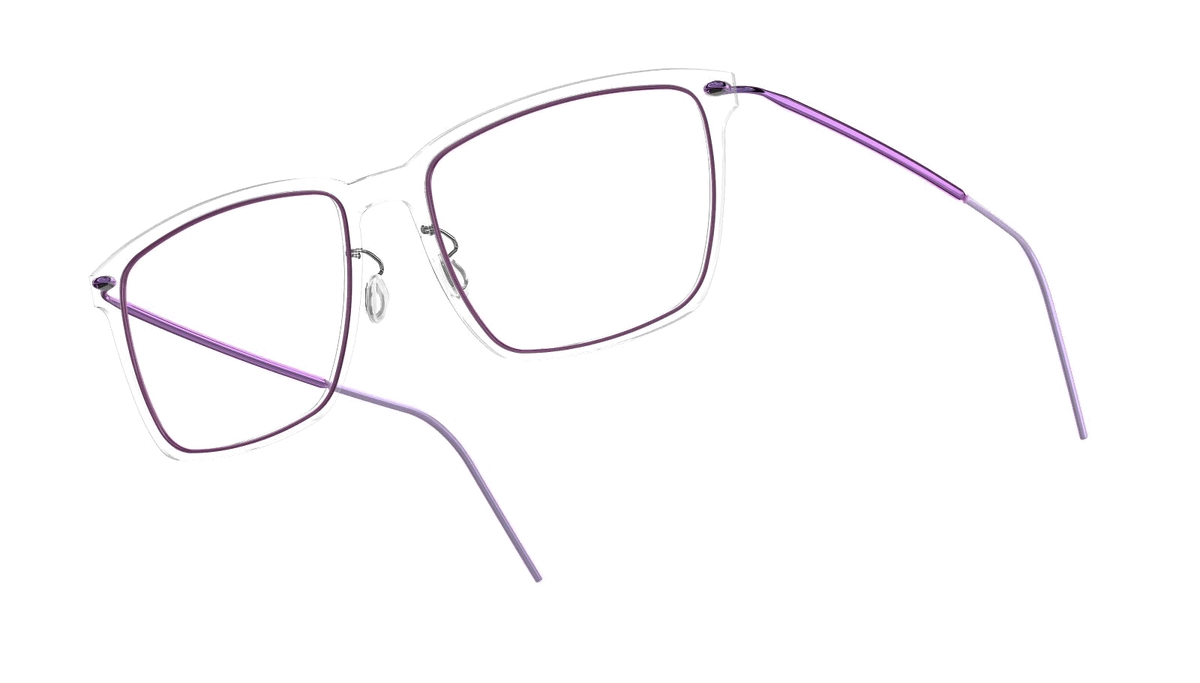 LINDBERG NOW Titanium 6505 eyeglasses, Purple — temple detail