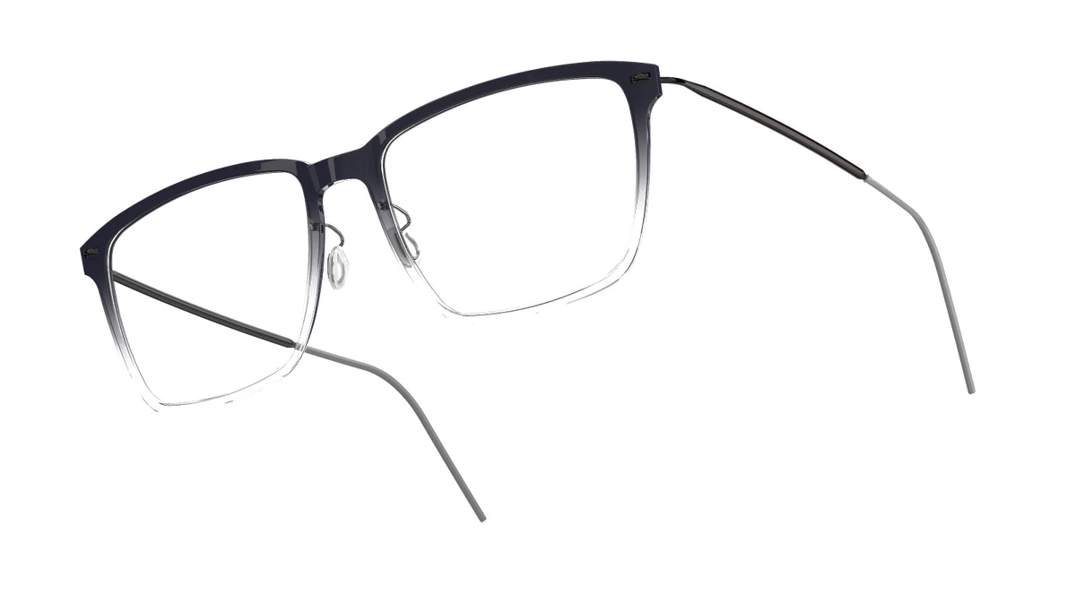 LINDBERG NOW Titanium 6505 eyeglasses, Transparent Grey Gradient — temple detail