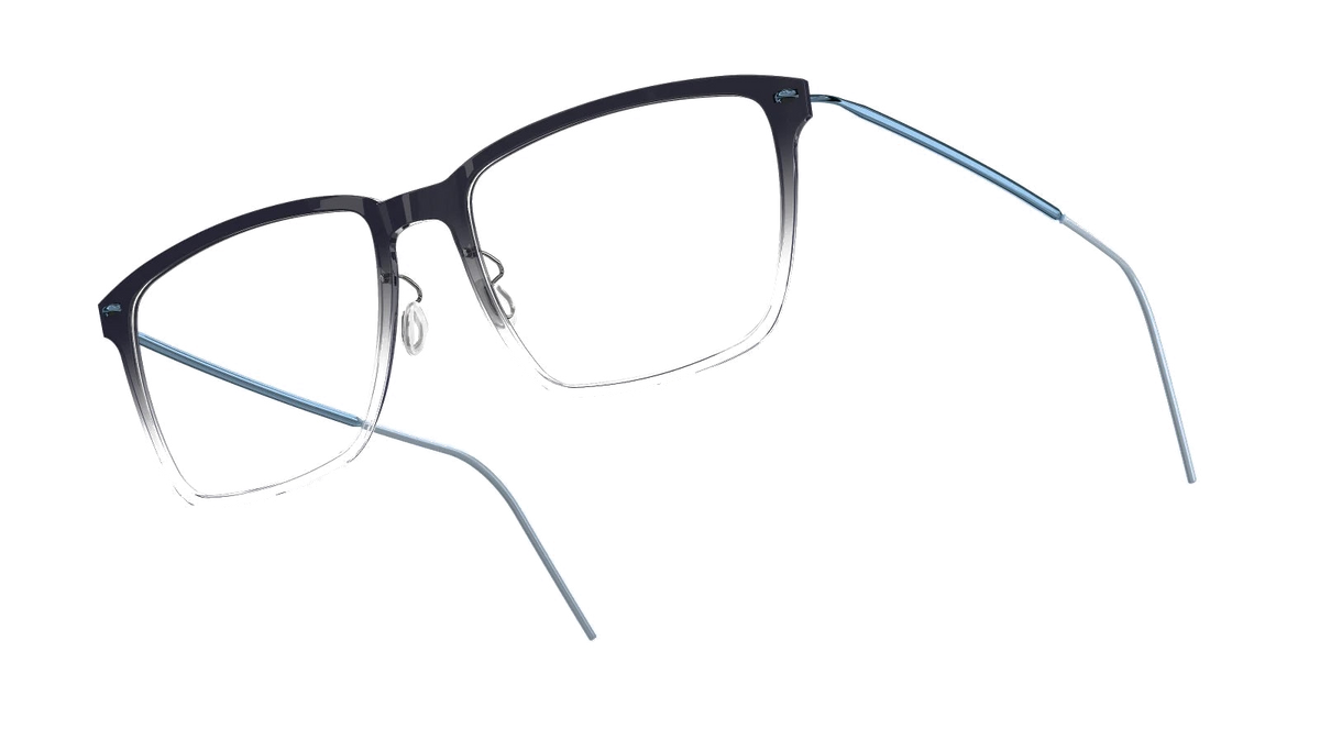 LINDBERG NOW Titanium 6505 eyeglasses, Transparent Grey Gradient — temple detail