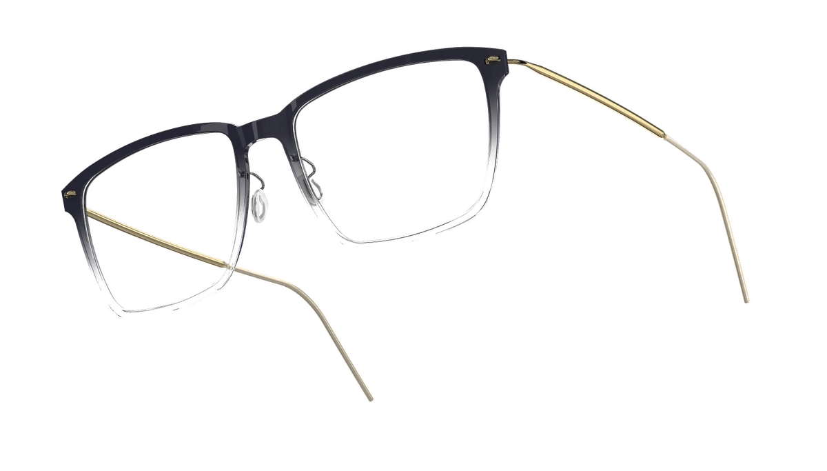 LINDBERG NOW Titanium 6505 eyeglasses, Transparent Grey Gradient — temple detail
