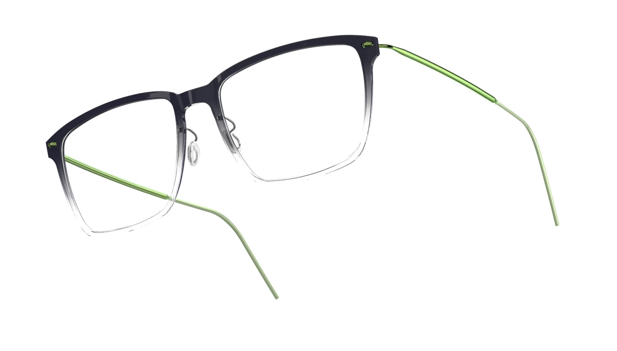 LINDBERG NOW Titanium 6505 eyeglasses, Transparent Grey Gradient — temple detail