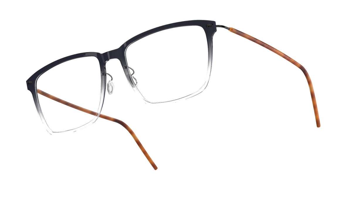 LINDBERG NOW Titanium 6505 eyeglasses, Transparent Grey Gradient — temple detail