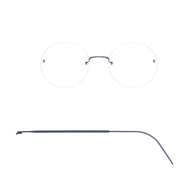 Lindberg SPIRIT TITANIUM RIMLESS WITH 615 TEMPLE - 2415 / Polished Blue Grey - PU13/PU16/PU16