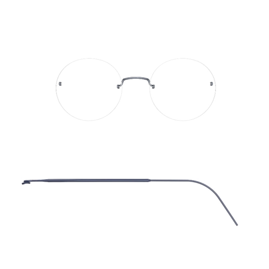 Lindberg SPIRIT TITANIUM RIMLESS WITH 615 TEMPLE - 2415 / Polished Blue Grey - PU13/PU16/PU16