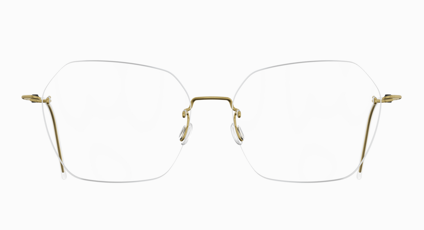Lindberg Spirit Titanium 2449 Eyeglasses Gold GT Basic Front