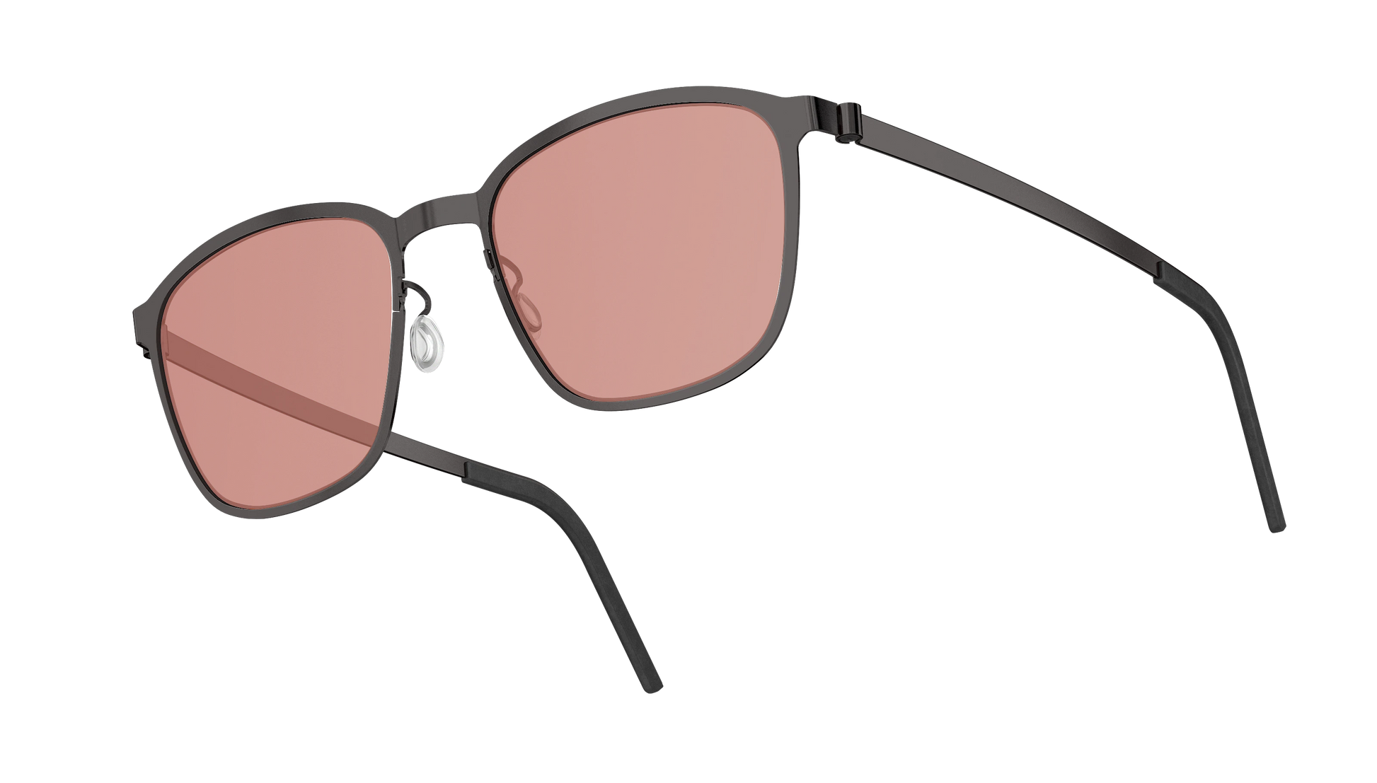 Lindberg Sun Strip 89016 Sunglasses Charcoal PU9 PU9 Temple 207 PU9 Sun Lens SL129 Blue Neon Red Side