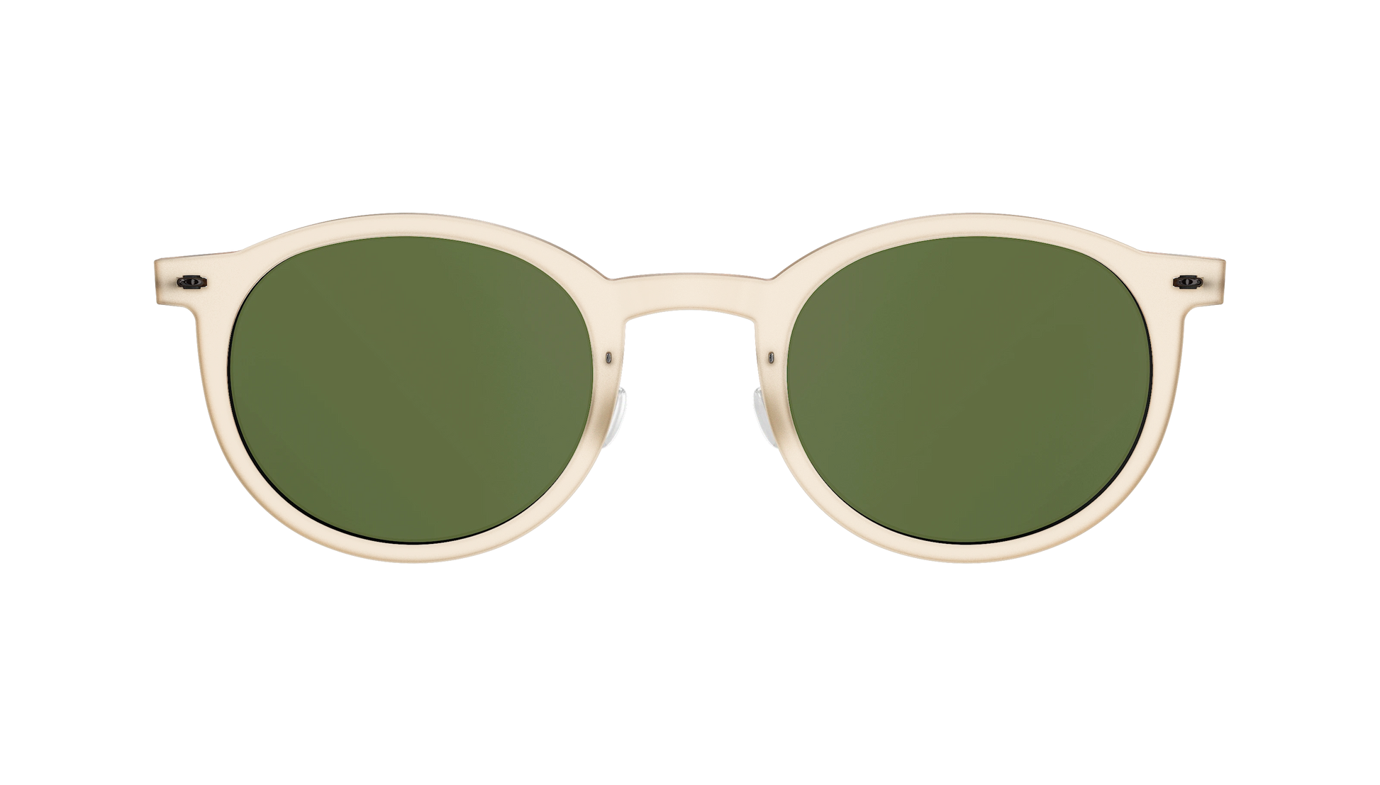Lindberg Sun Titanium 8338 Sunglasses Champagne Grey PU9/C21M Temple 804 PU9 Sun Lens SL85 Green Front