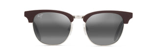 Maui Jim Holomua Sunglasses Shiny Solid Brown Neutral Grey Lens MJ0695S-003 Front
