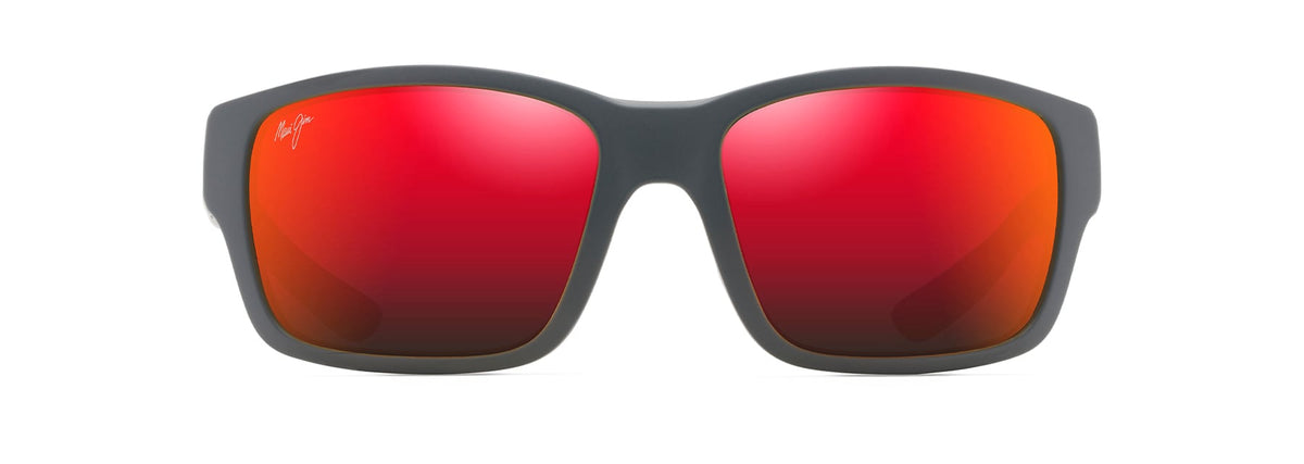Maui Jim Mangroves Sunglasses Matte Black Hawaii Lava Lens MJ0604S-004 Front