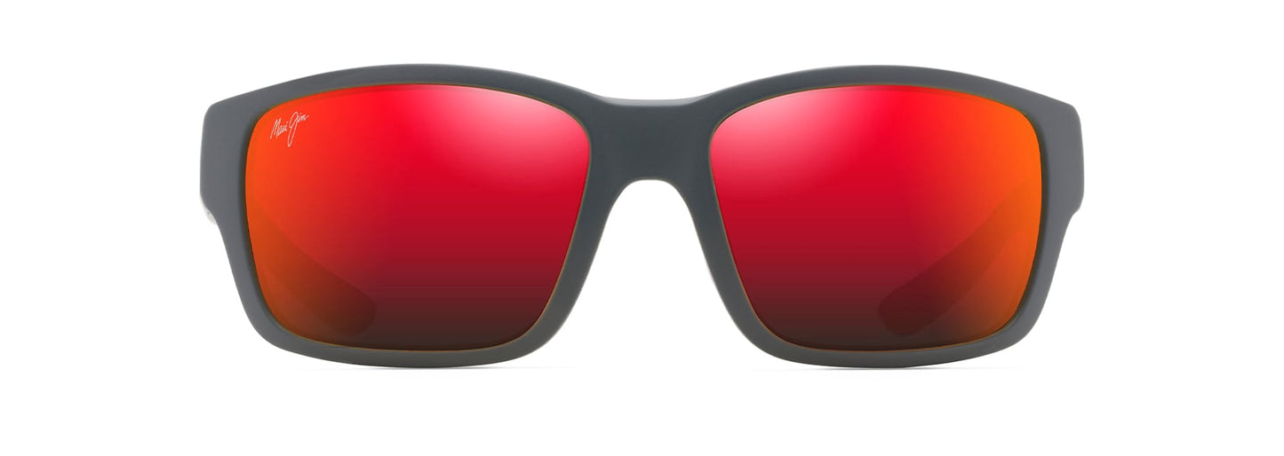 Maui Jim Mangroves Sunglasses Matte Black Hawaii Lava Lens MJ0604S-004 Front