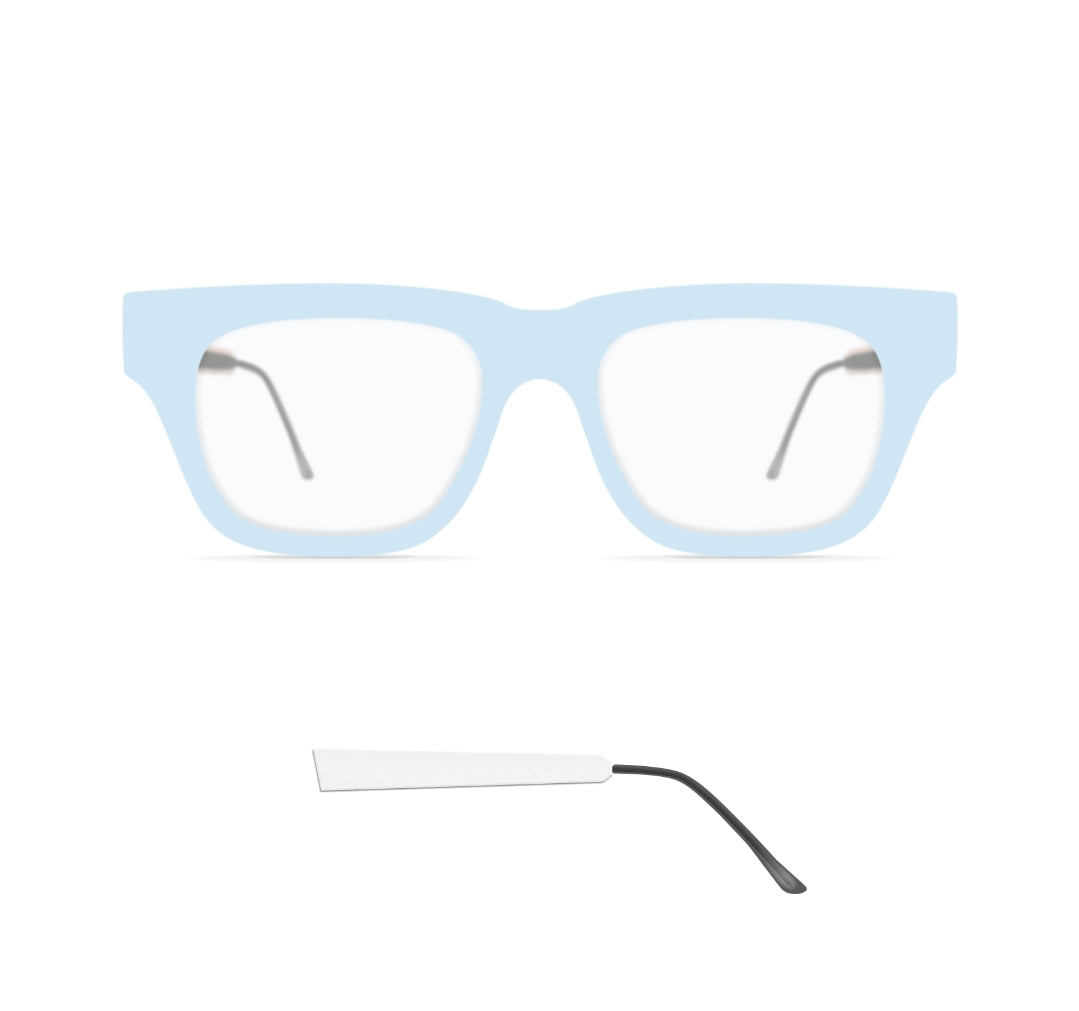 Nina Mur Alberto Eyeglasses Blue Crab Wooden Eyewear Front