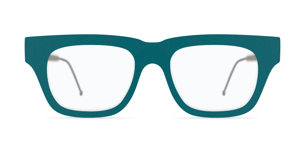  Alberto Eyeglasses Blue Steel Wooden Eyewear Front
