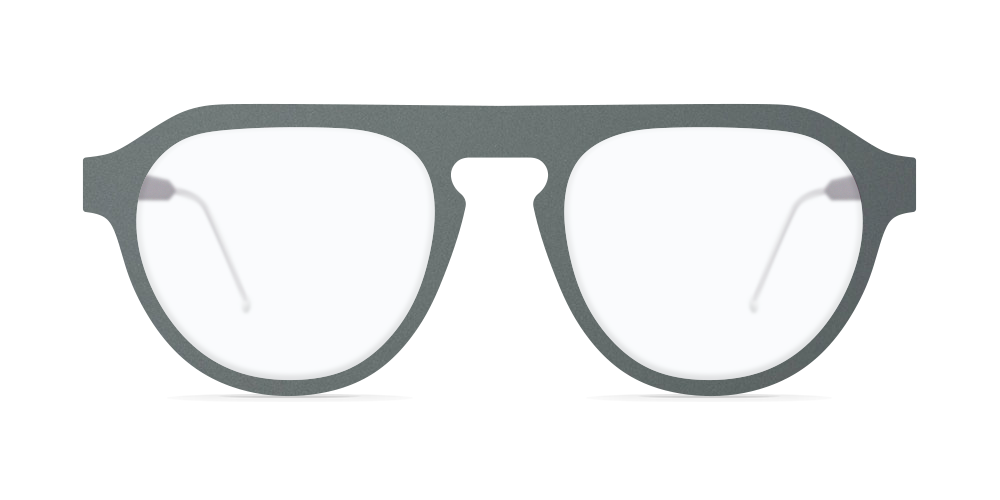 Nina Mur Astur Eyeglasses Deep Green Wooden Eyewear Front