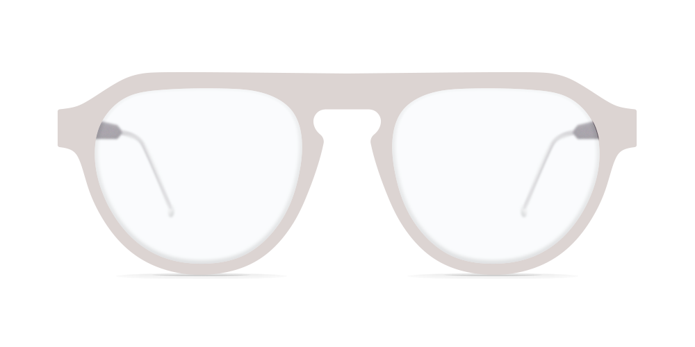 Nina Mur Astur Eyeglasses White Mist Wooden Eyewear Front