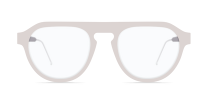 Nina Mur Astur Eyeglasses White Mist Wooden Eyewear Front