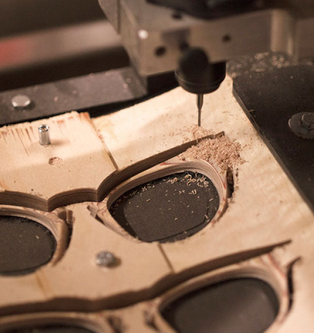 Each Nina Mur frame is handcrafted in Madrid, Spain using sustainably sourced birch wood from Finland.