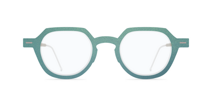 Nina Mur Ikki Eyeglasses Green Aurora Wooden Eyewear Front
