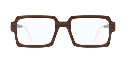 Nina Mur Jonze Eyeglasses Wenge Wooden Eyewear Front