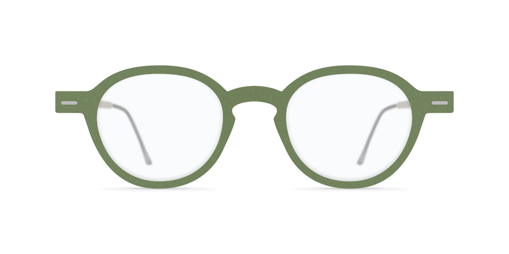 Nina Mur Mamen Eyeglasses Calm Green Wooden Eyewear Front