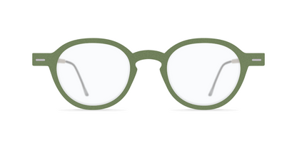 Nina Mur Mamen Eyeglasses Calm Green Wooden Eyewear Front