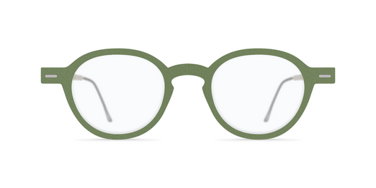 Nina Mur Mamen Eyeglasses Calm Green Wooden Eyewear Front