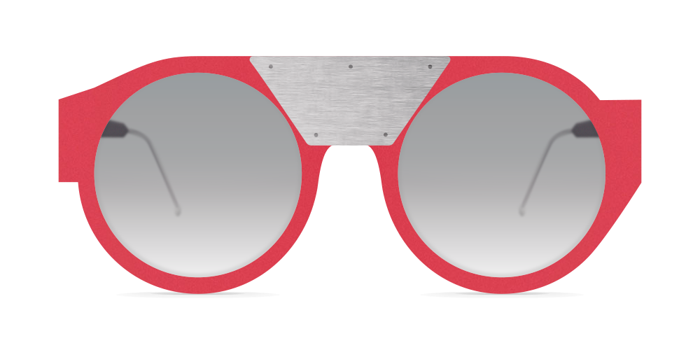 Nina Mur Oskar Sunglasses Red Cherry Wooden Eyewear Front