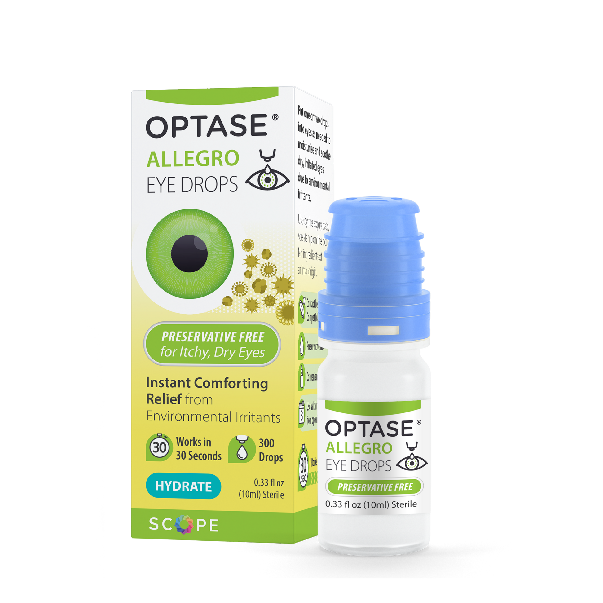 Optase Allegro Eye Drops - Front View