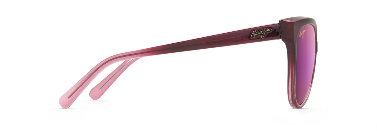 Maui Jim 'Olu'Olu sunglasses in Burgundy Fade, side view