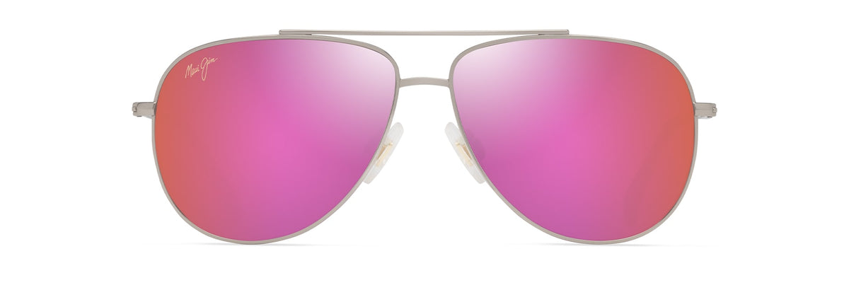 Maui Jim Hauoli XS sunglasses in Shiny Light Gold - Maui Sunrise, front view