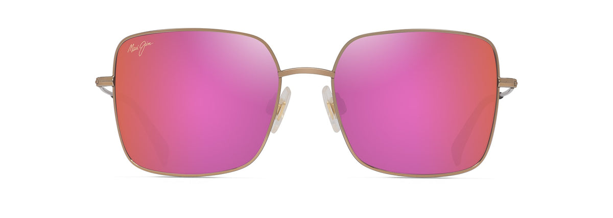 Maui Jim Lipine sunglasses in Shiny Rose Gold, front view