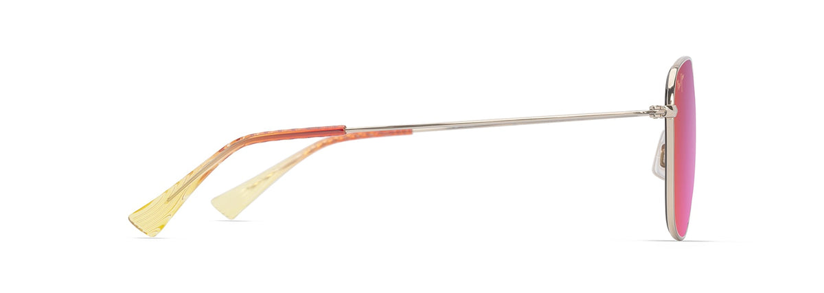 Maui Jim 'Olali AF sunglasses in Shiny Light Gold - Maui Sunrise, side view