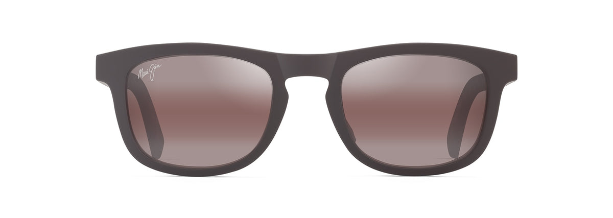 Maui Jim Aliali sunglasses in Matte Solid Brown, front view