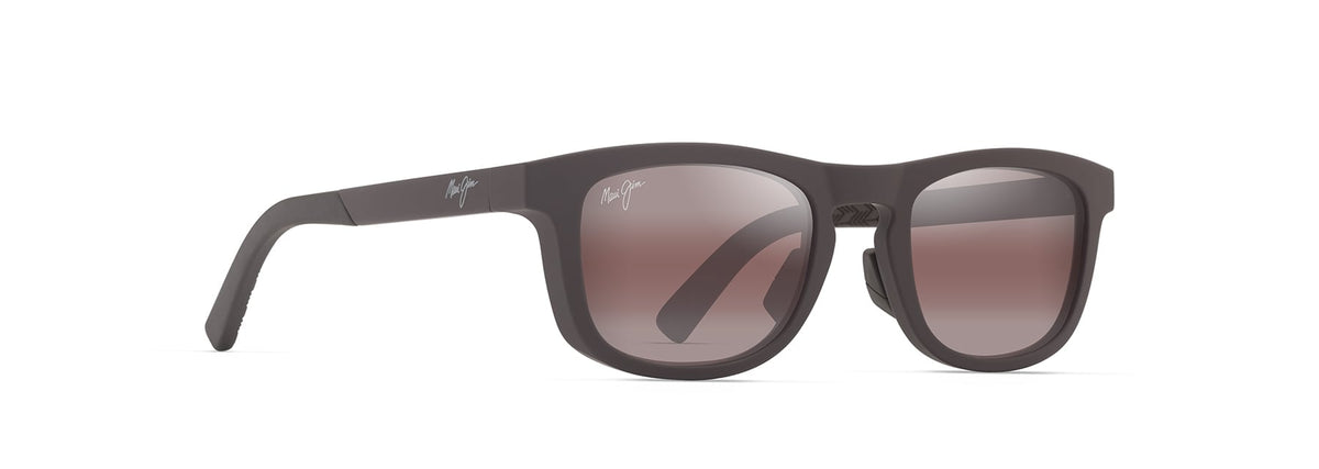 Maui Jim Aliali sunglasses in Matte Solid Brown, angled view