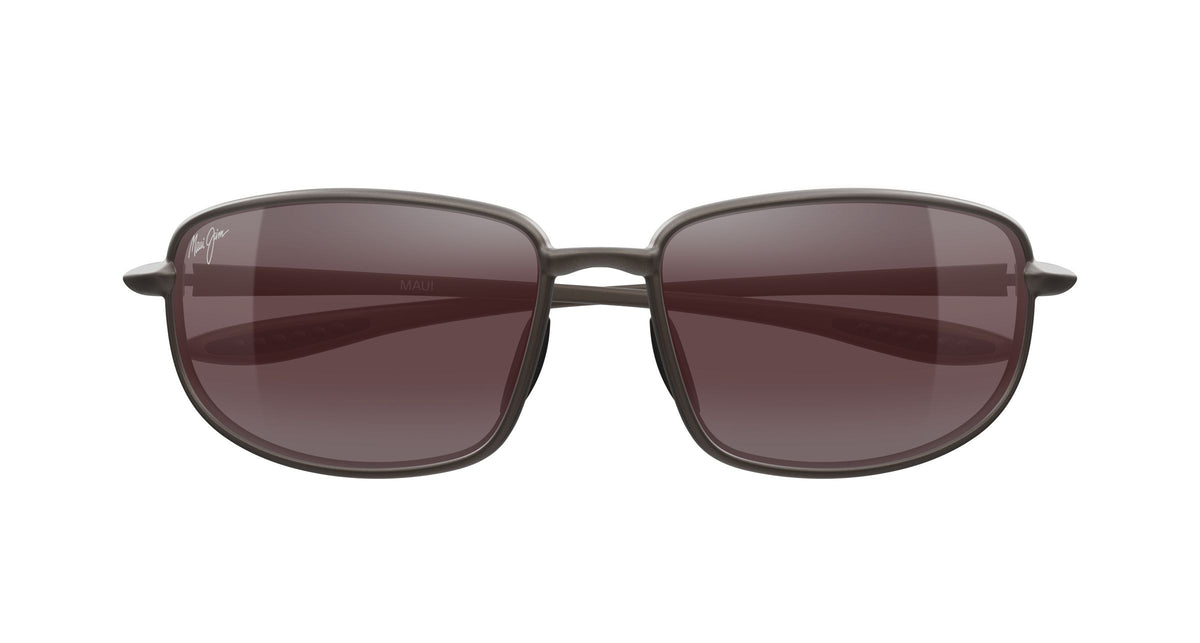 Maui Jim Ho'okipa R Lite sunglasses in Matte Metallic Stone Brown, front view