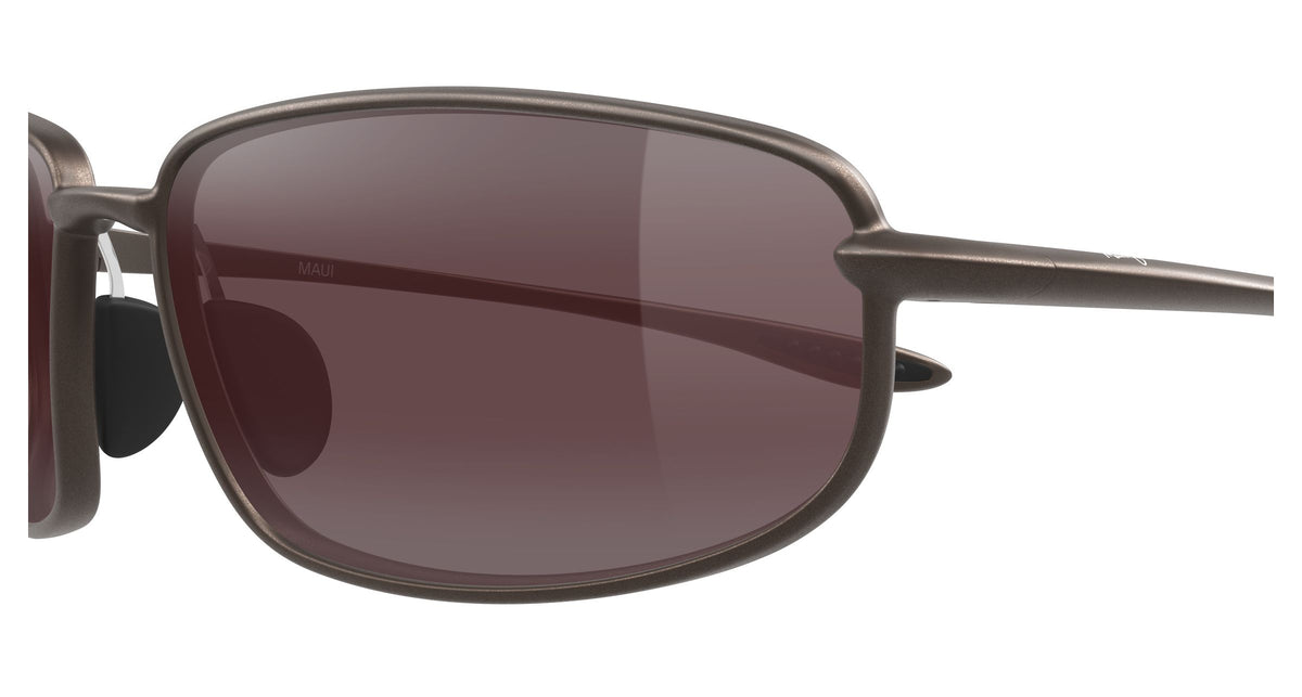 Maui Jim Ho'okipa R Lite sunglasses in Matte Metallic Stone Brown, side view