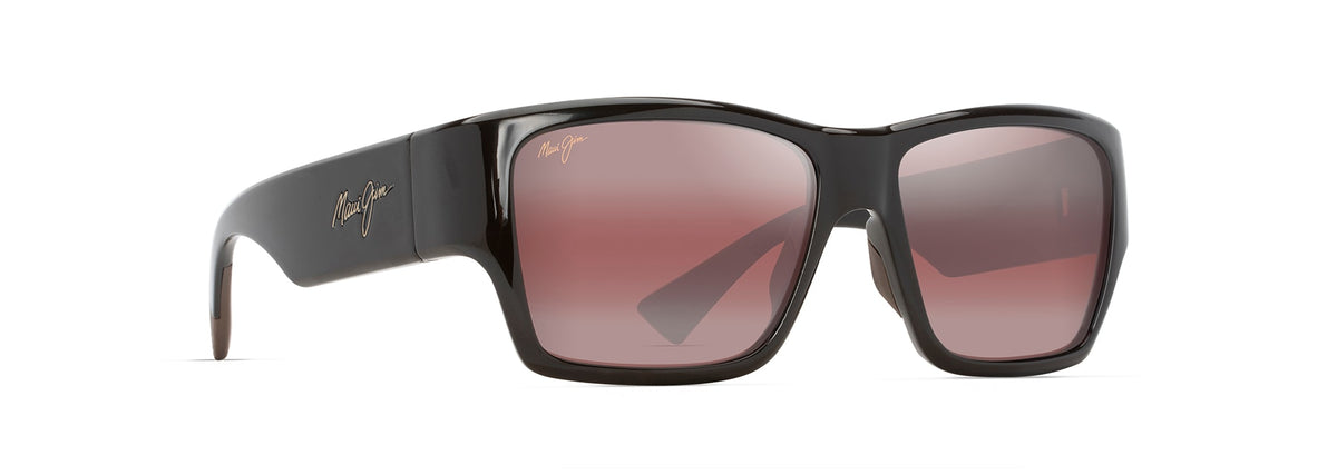 Maui Jim Ka'olu sunglasses in Shiny Brown, angled view