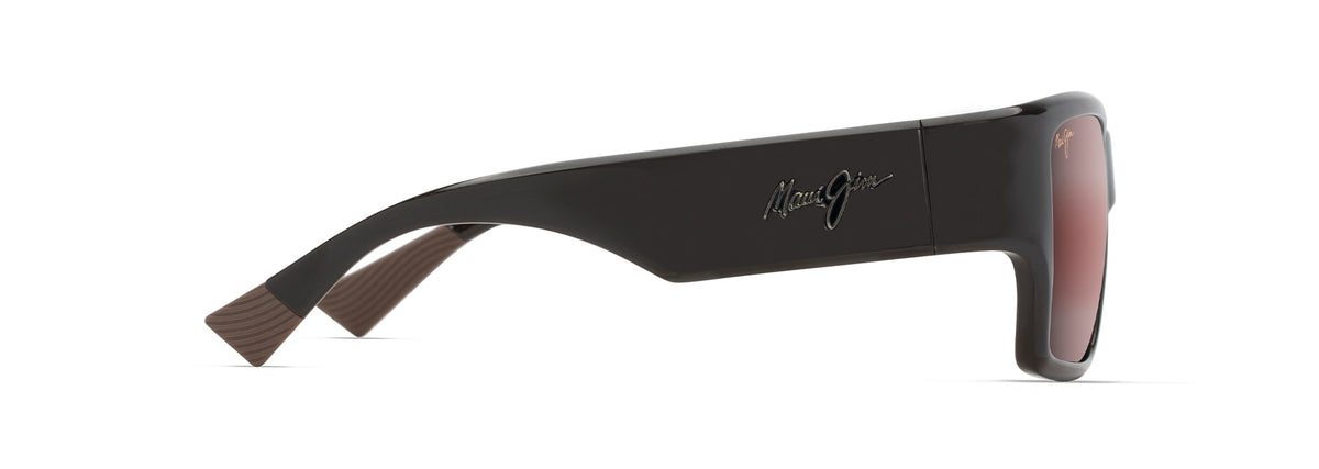 Maui Jim Ka'olu sunglasses in Shiny Brown, side view