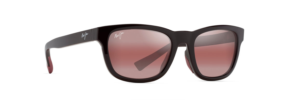 Maui Jim Kapi'i sunglasses in Shiny Red, angled view