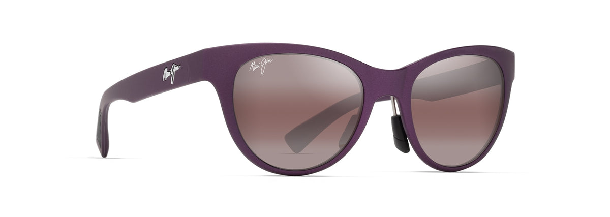 Maui Jim Hulahe sunglasses in Matte Metallic Violet, angled view