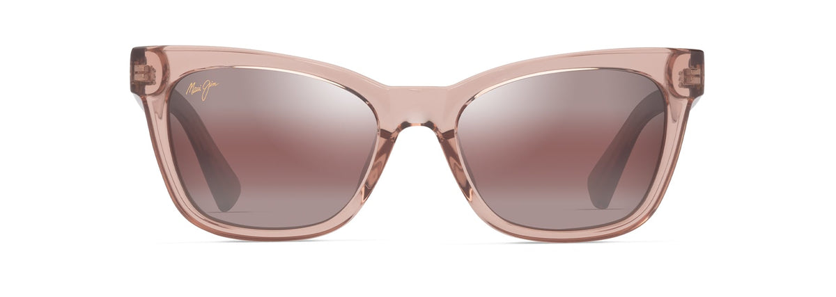 Maui Jim Hiwahiwa sunglasses in Shiny Transparent Antique Pink, front view