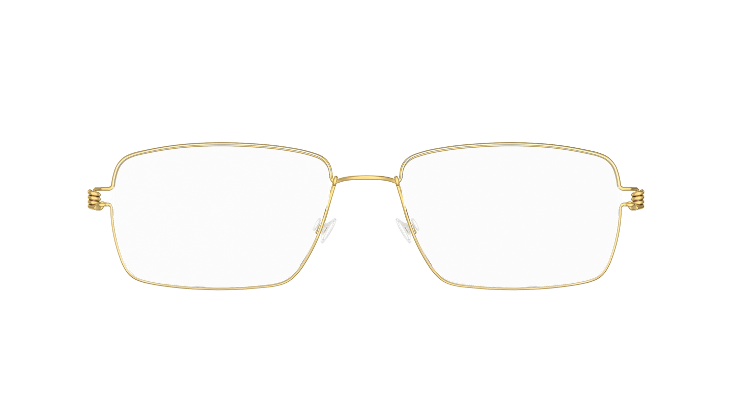 LINDBERG Air Titanium Rim Nikolaj — Gold — titanium eyeglasses — front view — official product render